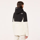 TNP TBT Insulated Anorak-Black and white jacket with Oakley logo on a light gray background