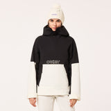 TNP TBT Insulated Anorak-Black and white jacket with Oakley logo on a light gray background