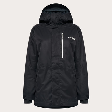 WTNPTBTInsulatedJacket-Black jacket with a brand logo on a white background