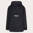 TNP Nose Grab Softshell Hoodie-Black hooded jacket with Oakley logo on a light gray background