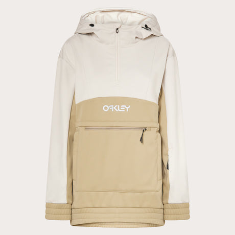 TNP Nose Grab Softshell Hoodie- Two-tone hoodie with a visible brand logo on a white background