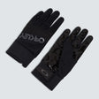 Factory Pilot Core Glove-Black gloves with brand logo on a light gray background