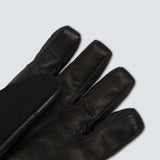 B1B Glove-Pair of black gloves on a light gray background