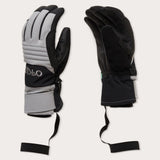 B1B Glove-Pair of grey and black gloves on a light gray background
