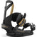 Falcor-Black snowboard bindings on a white background