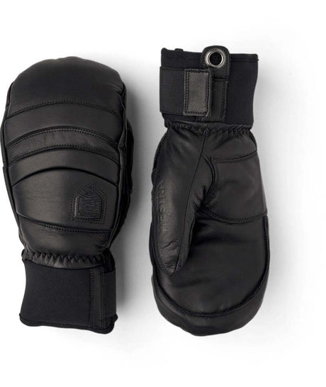 FallLineMitt-Black mitt on a white background