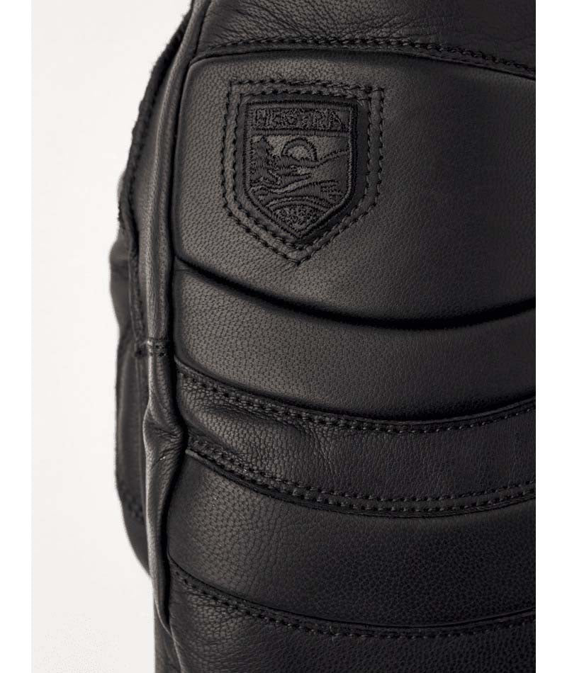FallLineMitt-Black mitt on a white background