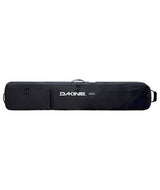 FallLineSkiRollerBag-Black ski bag with Dakine logo on a white background