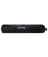 FallLineSkiRollerBag-Black ski bag with Dakine logo on a white background