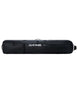 FallLineSkiRollerBag-Black ski bag with Dakine logo on a white background