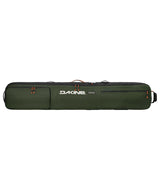 FallLineSkiRollerBag-Green ski bag with Dakine logo on a white background