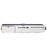 FallLineSkiRollerBag-White ski bag with Dakine logo on a white background