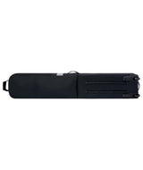 FallLineSkiRollerBag-Black ski bag with Dakine logo on a white background
