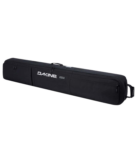 FallLineSkiRollerBag-Black ski bag with Dakine logo on a white background