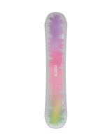 Feelbetter- Colorful tie-dye snowboard on a white background