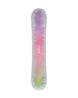 Feelbetter- Colorful tie-dye snowboard on a white background