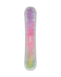 Feelbetter- Colorful tie-dye snowboard on a white background