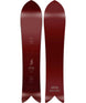 Fintwin-Two views of a red snowboard with 'nitro' branding on a white background