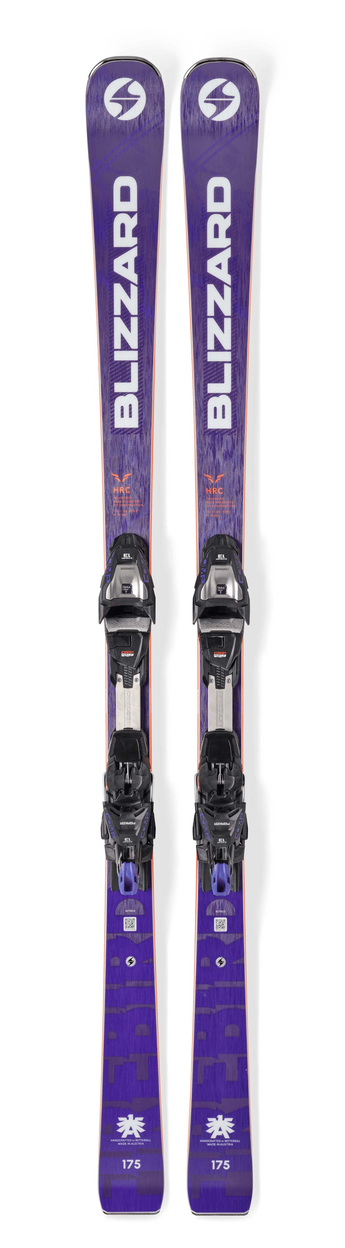 FirebirdHRC_Comp13- Purple Blizzard Race ski shown on a white background