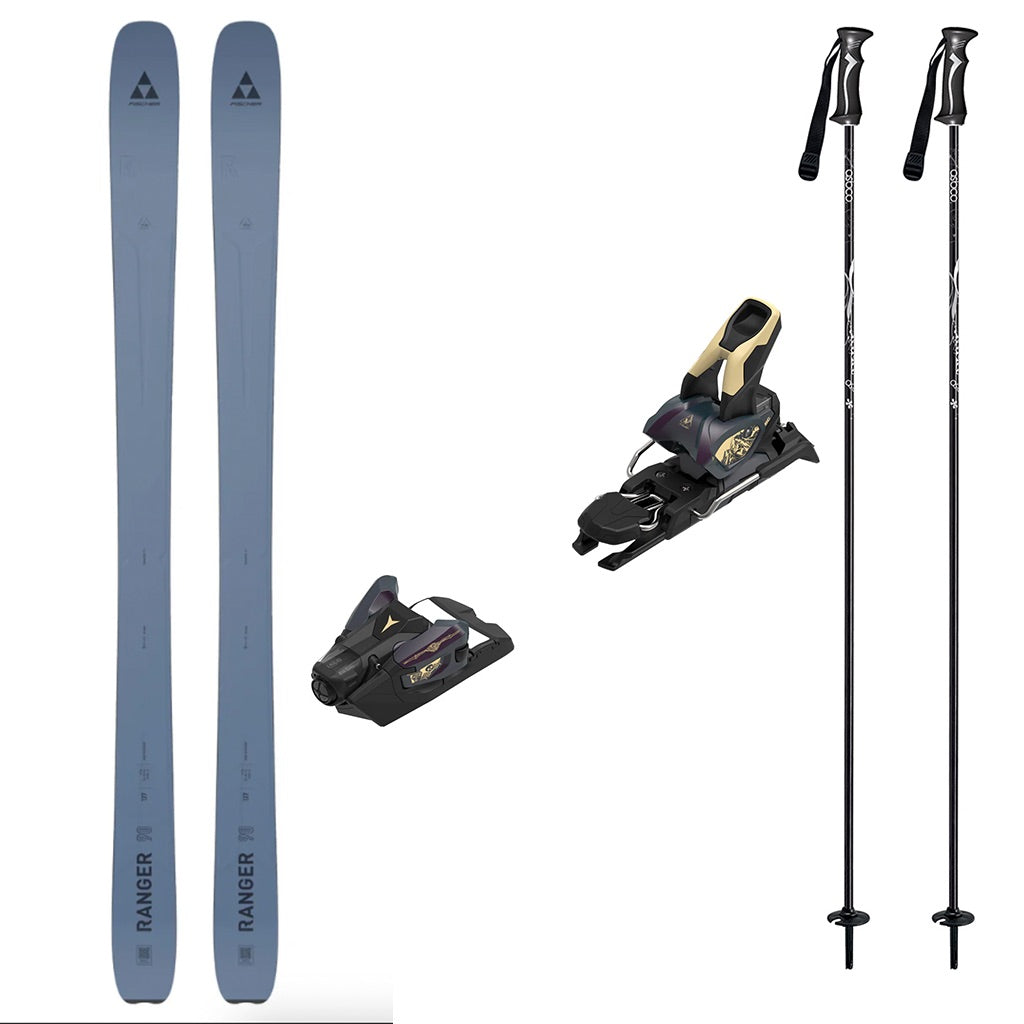 Fischer Ranger 90 Womens Skis 2027 with Strive 12 Bindings Ski Package