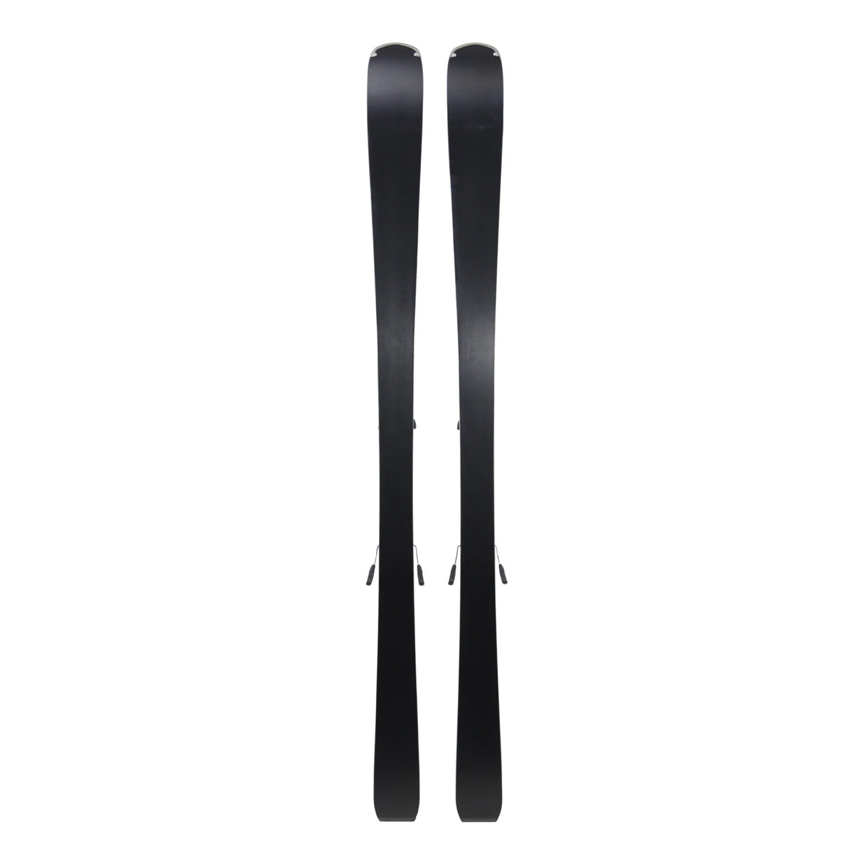 FischerCurvGT76XTR- A pair of black skis shown vertically side-by-side against a solid white background.