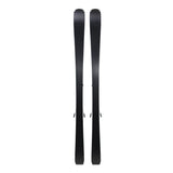 FischerCurvGT76XTR- A pair of black skis shown vertically side-by-side against a solid white background.