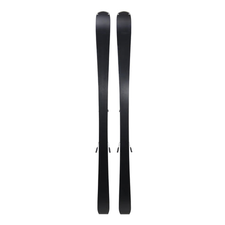 FischerCurvGT76XTR- A pair of black skis shown vertically side-by-side against a solid white background.