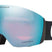 FlightDeckL-Oakley goggles with blue lens and black headband on a white background