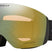FlightDeckL-Oakley goggles with gold lens and black frame on a white background