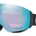 FlightDeckM-Oakley goggles with blue lens and black frame on a white background