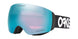 FlightDeckM-Oakley goggles with blue lens and black frame on a white background
