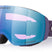 FlightDeckM-Blue and purple ski goggles with a Prizm lens on a white background