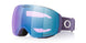 FlightDeckM-Blue and purple ski goggles with a Prizm lens on a white background