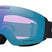 FlightDeckM-Oakley goggles with blue and purple gradient lens on a white background