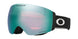 FlightDeckProM-Oakley goggles with green lens and black frame on a white background