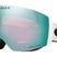 FlightDeckProM-Oakley goggles with teal lens and white frame on a white background