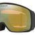 FlightTrackerL-Oakley goggles with gold lens and black frame on a white background
