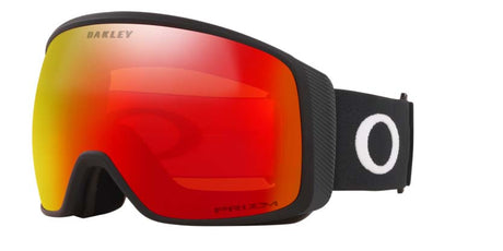 FlightTrackerL-Oakley goggles with red lens on a white background