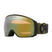Flight Tracker L-Oakley goggles with green reflective lens on a white background