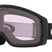 FlightTrackerM-Black Oakley goggles with a clear lens on a white background