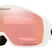 FlightTrackerM- Oakley goggles with pinkish-red lens on a white background