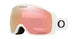 FlightTrackerM- Oakley goggles with pinkish-red lens on a white background