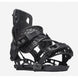 Flow NX2- A black Nidecker Flow Nx2 snowboard binding featuring a two-strap design and aluminum baseplate.