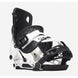 Flow NX2-A black Nidecker Flow Nx2 snowboard binding featuring a two-strap design and aluminum baseplate.