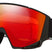 FlowScapeL-Black goggles with red reflective lens on a white background
