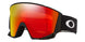 FlowScapeL-Black goggles with red reflective lens on a white background