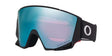 FlowScapeM- Black goggles with a reflective blue lens on a white background