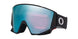 FlowScapeM- Black goggles with a reflective blue lens on a white background