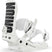 ForceTeam-White snowboard bindings on a white background