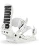 ForceTeam-White snowboard bindings on a white background